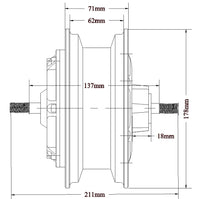 Jager motor 3500w 100km/h 48-120v tubeless tire